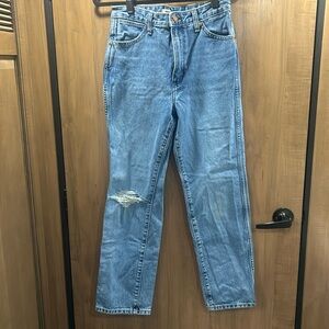 Wrangler Wild West High Rise Straight Leg Jeans